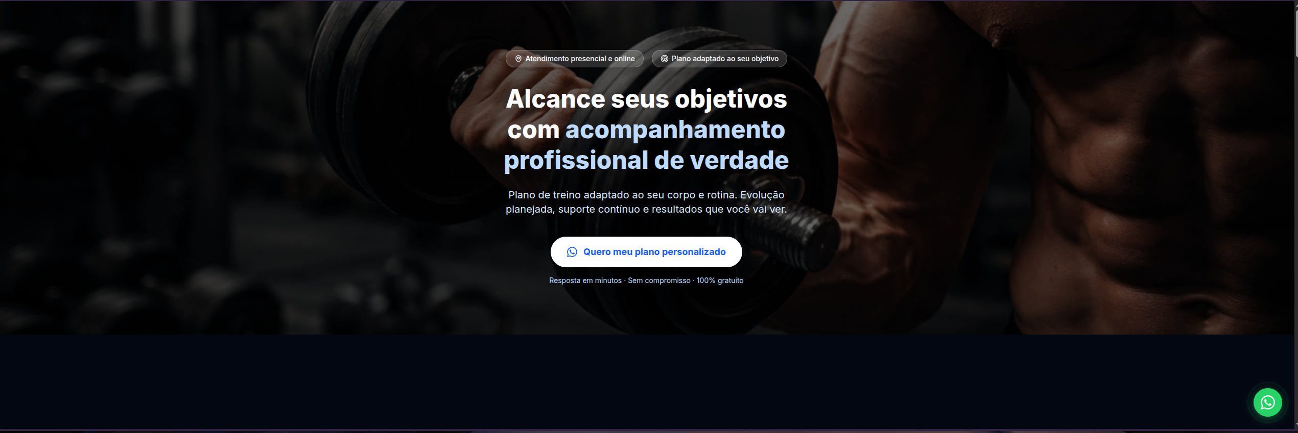 Landing Page Personal Trainer